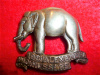 19th Hussars rare 'double scroll' elephant Cap Badge circa 1902-1909. - KK 790